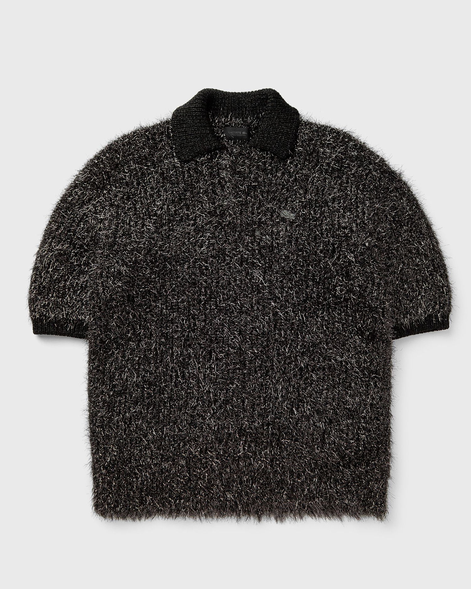 Polo skjorte Lacoste Short-Sleeved Shaggy Knit Polo Shirt Sort | AH3740-S5T, 0