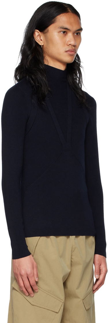 Sweater Dion Lee Wool Turtleneck Mørkeblå | C7062S22, 1
