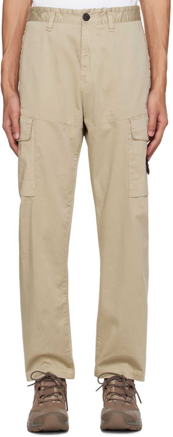 Cargo bukser Stone Island Patch Cargo Pants Beige | 801531012