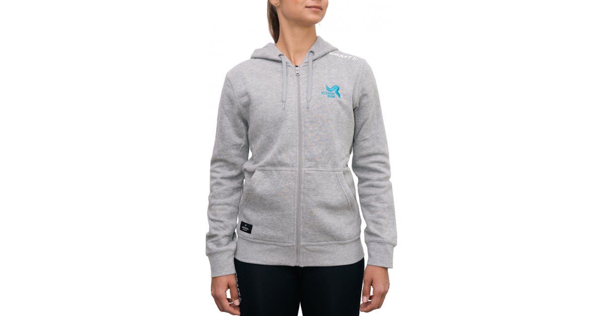 Sweatshirt Craft Community Vltava Run Full-Zip Hoodie Grå | 1908906-950000vr, 1