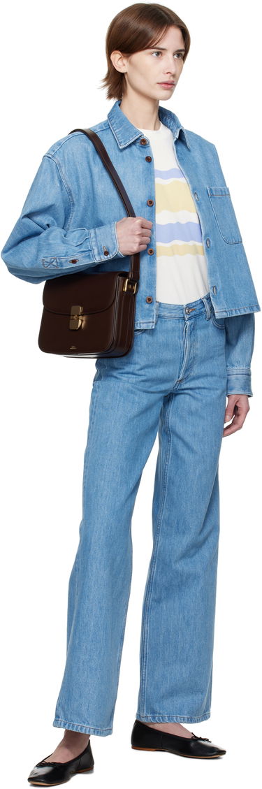 Skjorte A.P.C. A.P.C. Samantha Denim Overshirt Blå | COHEQ-F02895, 3