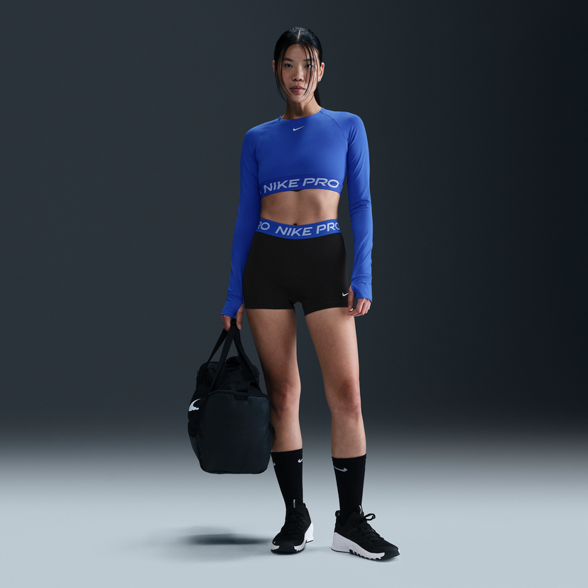 Crop top Nike Pro 3" Training Shorts Blå | CZ9857-026