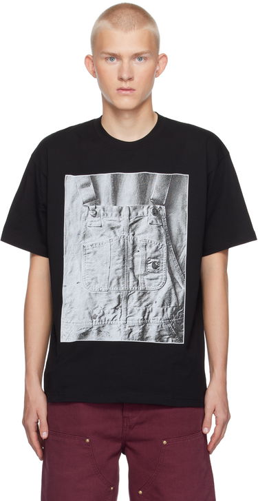 T-shirt Carhartt WIP Black BIB Graphic Print T-Shirt Sort | I033962, 0