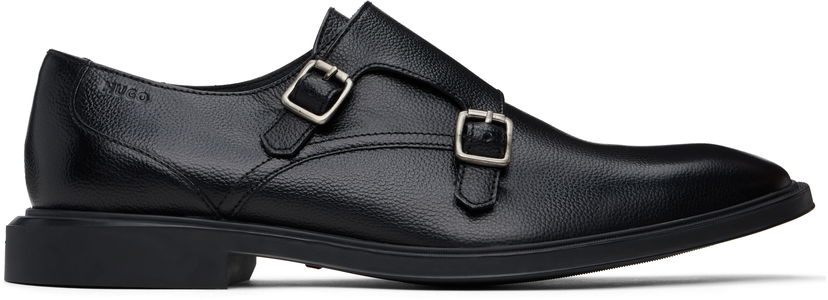 Skopleje BOSS Hugo Double Monk Strap Shoes Sort | 50536180