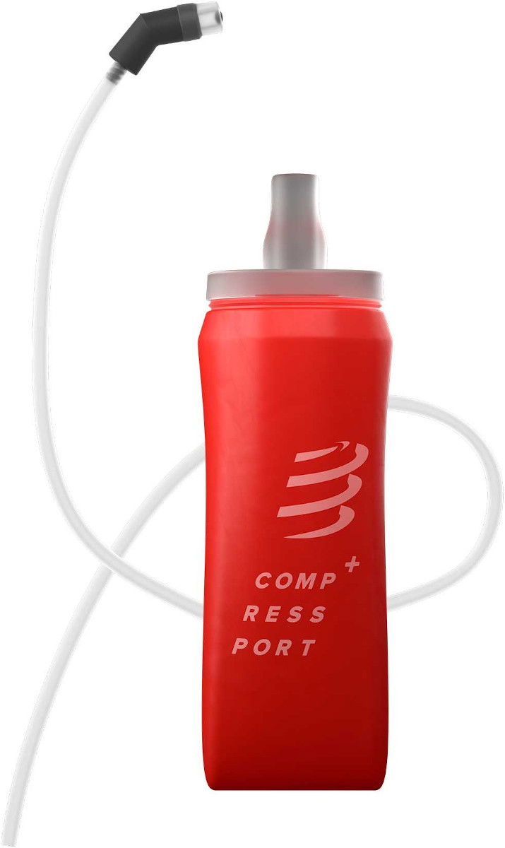 Drikkeflaske Compressport ErgoFlask 500mL Hydration Bottle with Tube Rød | cu00075b-300
