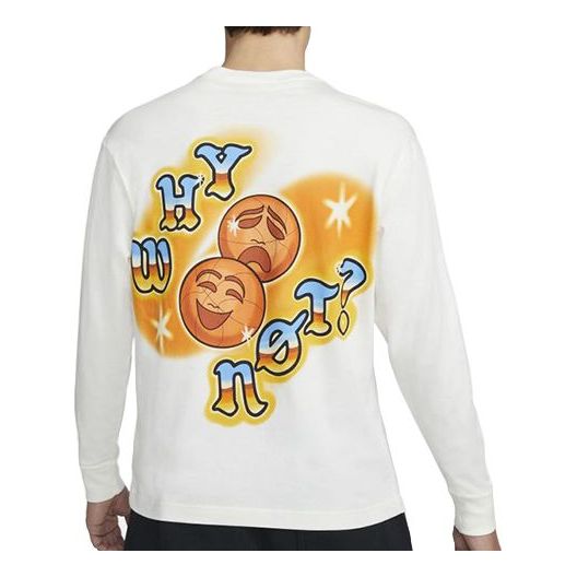 T-shirt Jordan Jordan Why Not Long Sleeve T-Shirt Hvid | DO2510-133, 0