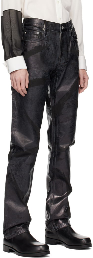 Jeans Helmut Lang Helmut Lang Foiled Jeans Sort | O01DM206, 1