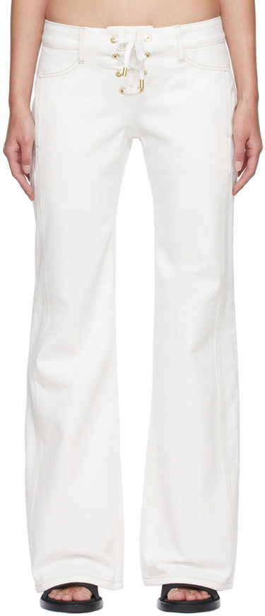 Bukser Dion Lee Dion Lee Laced Flare Jeans Hvid | C2046S22, 0