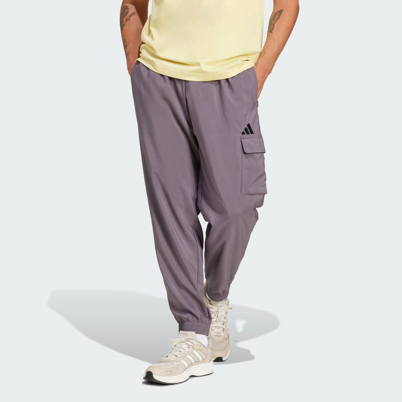 Cargo bukser adidas Performance Essentials Small Logo Cargo Pants Lilla | JD1822