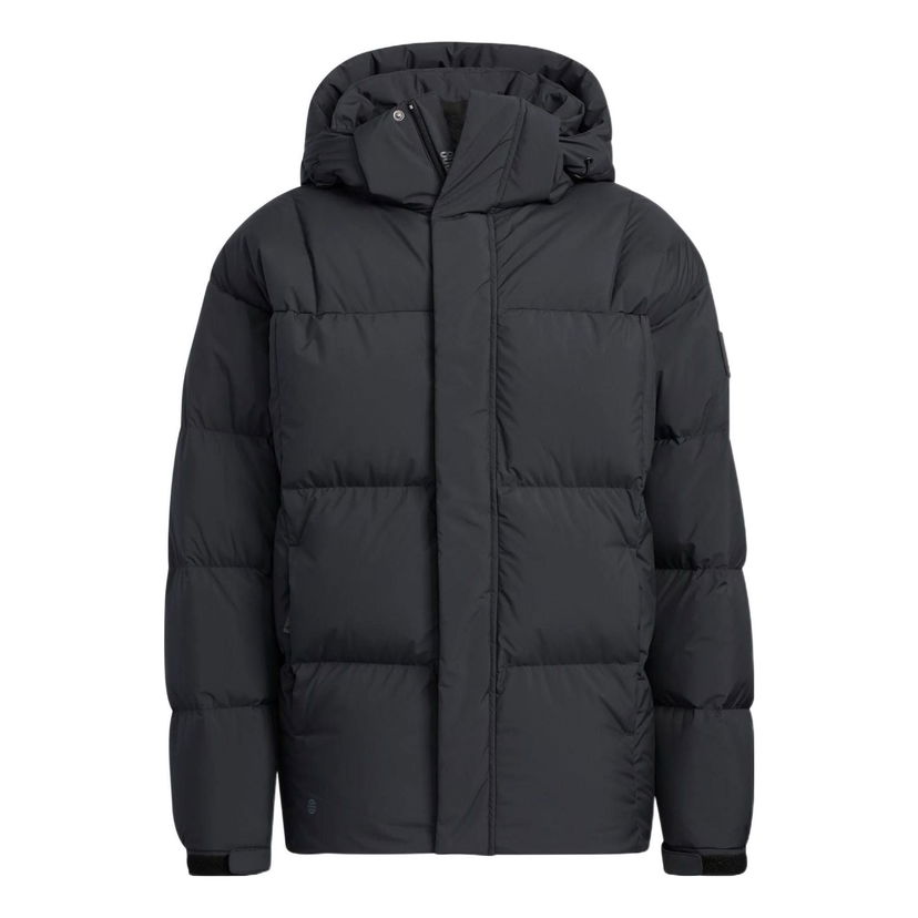 Puffer jakke adidas Originals Hooded Puffer Jacket Sort | HN2134