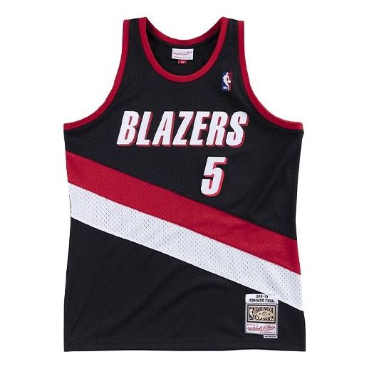 Tanktop Mitchell & Ness Mitchell & Ness Portland Trail Blazers Jermaine O'Neal Swingman Jersey Sort | SMJYEL18024-PTBBLCK99JON