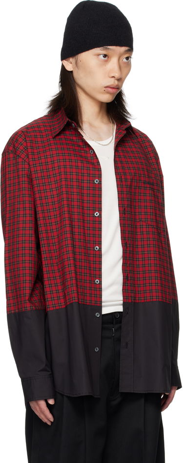 Skjorte VETEMENTS VETEMENTS Splitted Plaid Shirt Rød | UH76SH630RB, 1