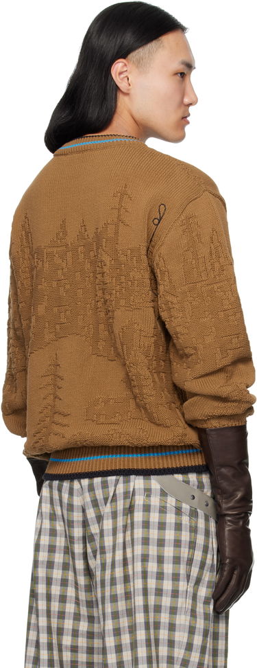 Sweater KIKO KOSTADINOV Fitz Textured Knit Crewneck Sweater Brun | KKAW25KN03-95, 2