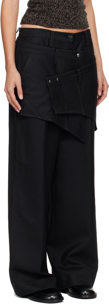 Bukser Andersson Bell Crossover Wrap Tailored Trousers Sort | apa862w, 1