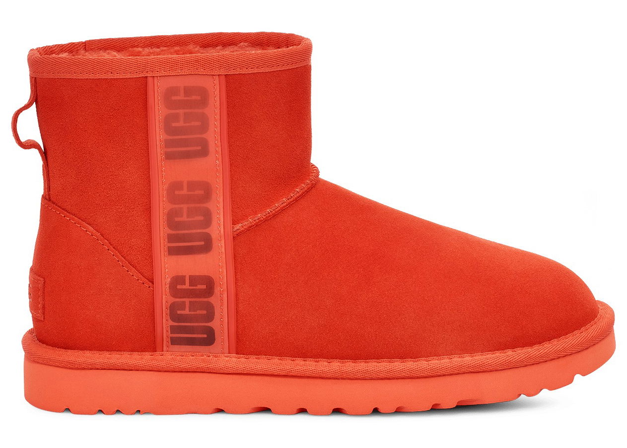 Sneakers og sko UGG Classic Mini II Boot Side Logo Rød | 1134962-HONG, 0