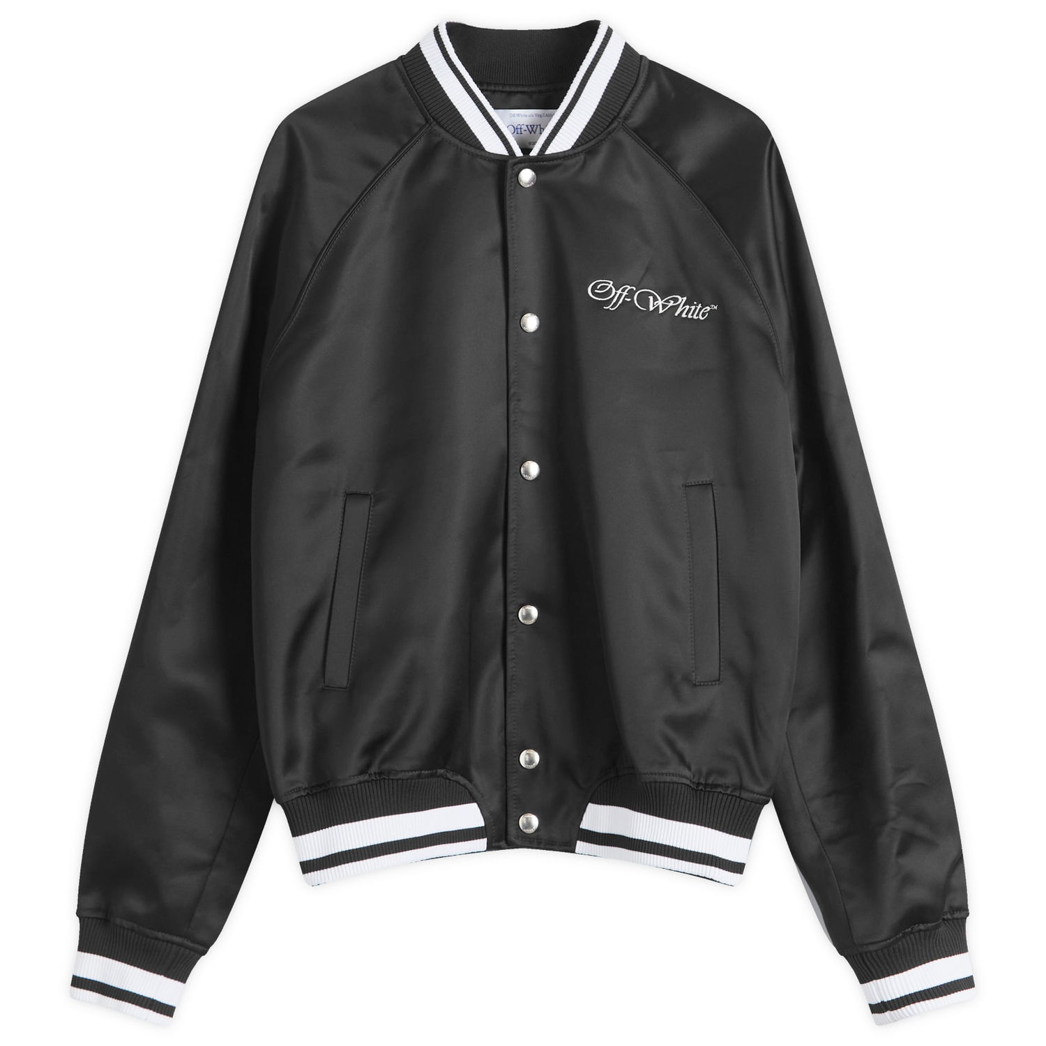 Bomberjakke Off-White Souvenir Jacket Sort | OMEH05AF24FAB0021001, 0