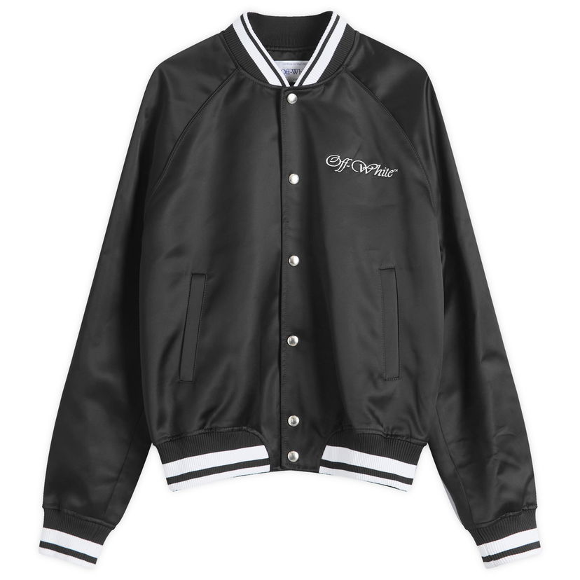Bomberjakke Off-White Souvenir Jacket Sort | OMEH05AF24FAB0021001