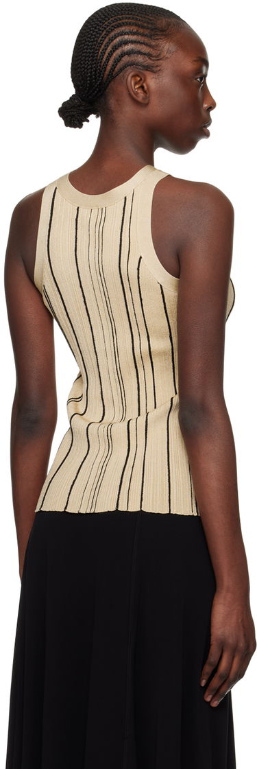 Tanktop TOTEME TOTEME Braid Rib Tank Top Beige | 242-WRT2292-YA0044, 2