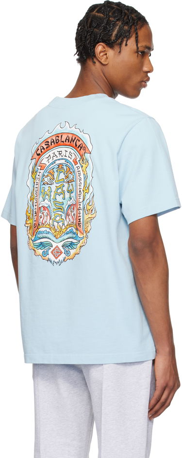 T-shirt Casablanca Casablanca Casa Way Skate T-Shirt Blå | MS25-JTS-001-20-EX-SSENSE, 2