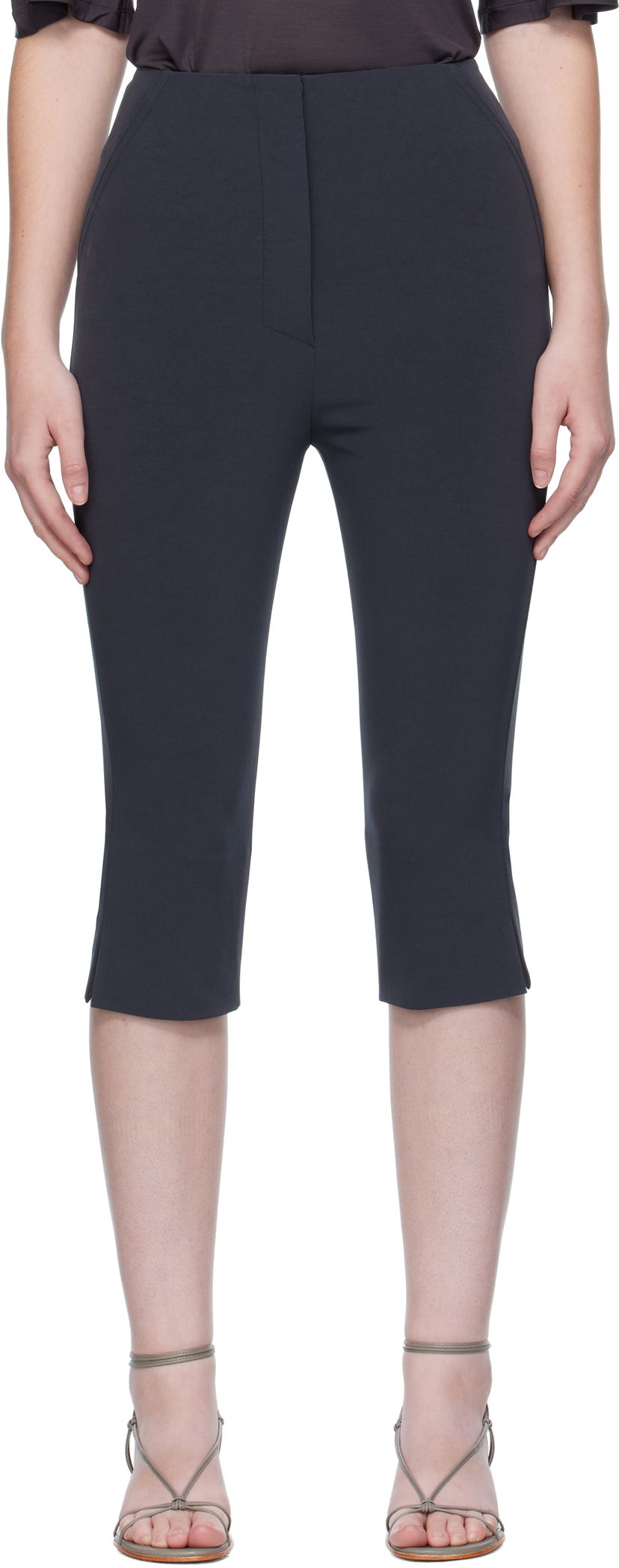 Shorts Nanushka Nanushka Saoirse Capri Shorts Mørkeblå | NW25PFPA15855