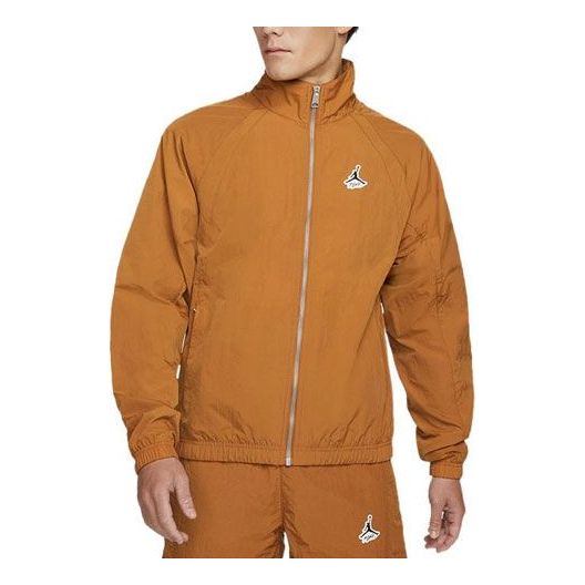 Vindjakke Jordan Jordan Stand Collar Training Windproof Jacket Brun | DH9038-241