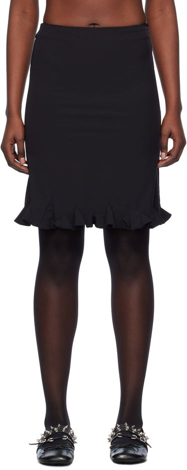 Nederdel We11done We11done Flared Midi Skirt Sort | WD-SK0-24-271-W-BK, 0