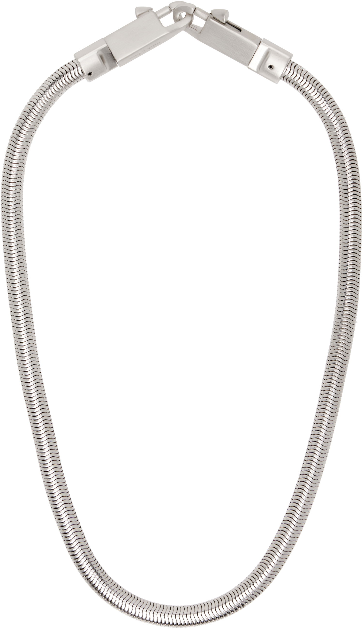 Halskæde Rick Owens Rick Owens Concordians Snake Chain Necklace Metalisk | RA02E0796 MET, 0