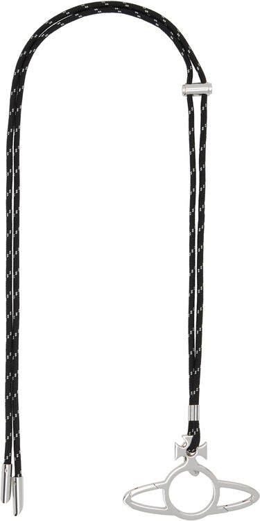 Nøgleringe Vivienne Westwood Vivienne Westwood Orb Carabiner Keychain Sort | 82030128U-OM001L-, 1