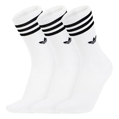 Sokker adidas Originals Originals Logo Sport Socks 3 Pairs Hvid | DX9091