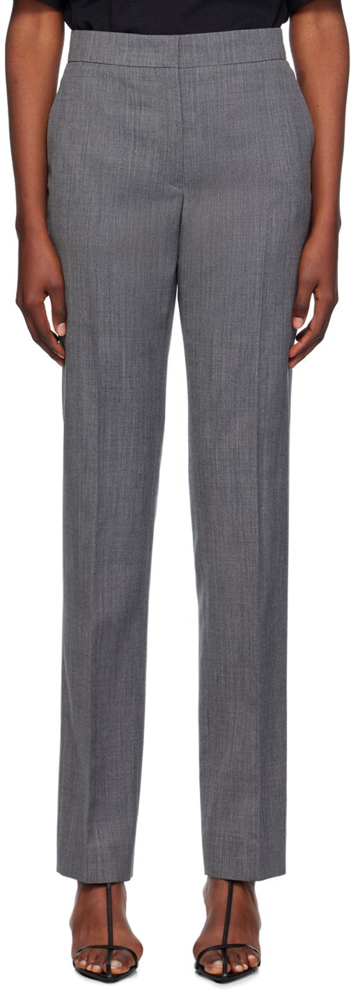 Bukser Jil Sander Wool Trousers Grå | J02KA0286_J40171