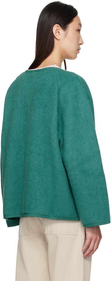 Jakke Baserange Fortu V-Neck Button-Up Cardigan Jacket Grøn | OUFJ-BW-AU25, 2