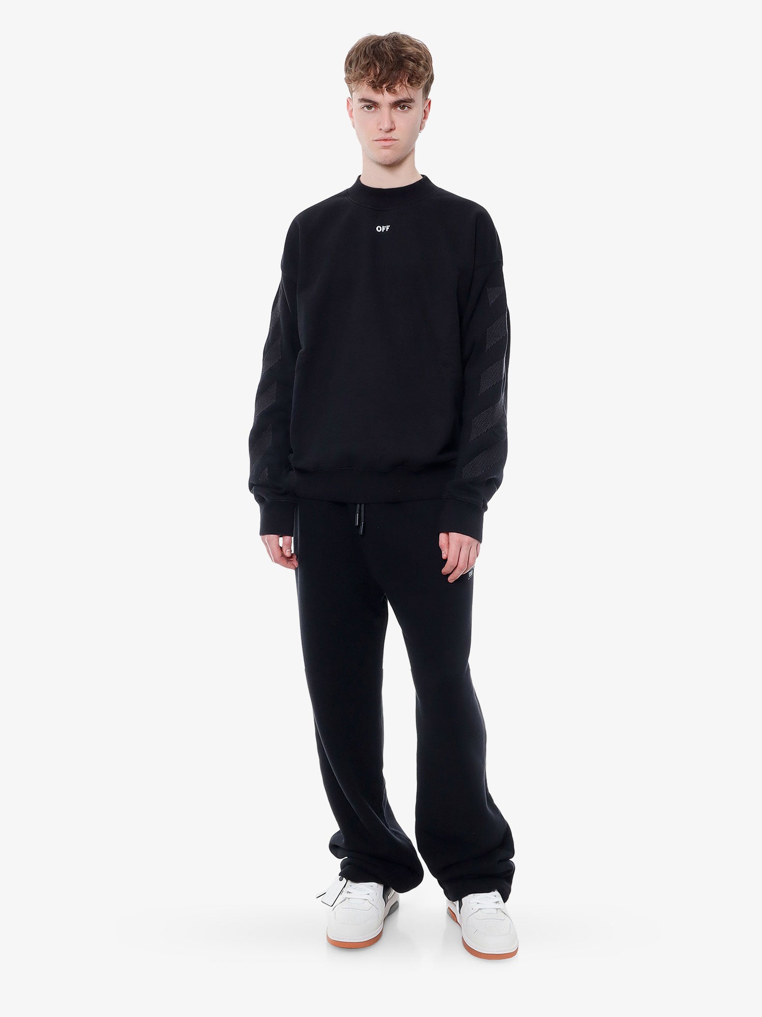 Sweatshirt Off-White SWEATSHIRT Sort | OMBA054S24FLE0031001, 1