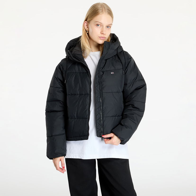 Puffer jakke Tommy Hilfiger Vail Puffer Jacket Black Sort | DW0DW18841 BDS