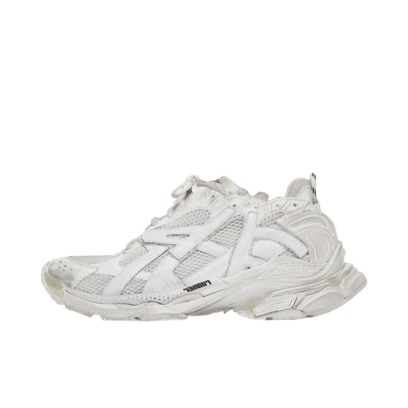 Sneakers og sko Balenciaga Runner Leather Free White Hvid | 677403W3RB19000