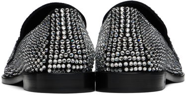 Tilbehør Amina Muaddi Amina Muaddi Tilda Crystal Loafers Sort | TILDA CRYSTAL LOAFER SUEDE, 1