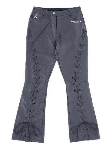 Bukser Jordan x Travis Scott Leather Lace Trousers Grå | DX6170-070