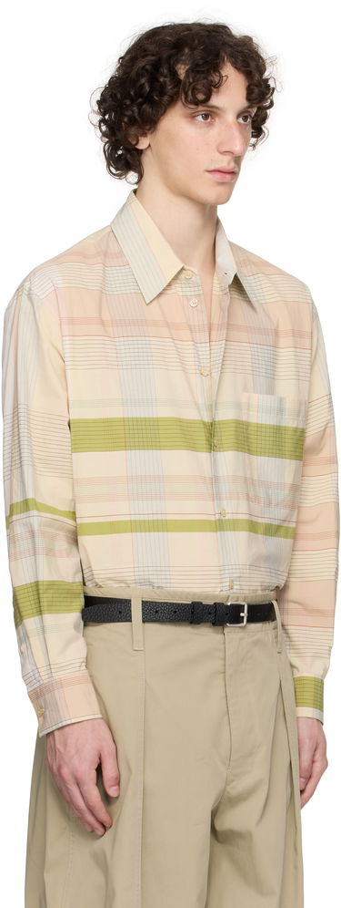 Skjorte LEMAIRE Lemaire Relaxed Plaid Shirt Beige | SH1176 LF1396, 1