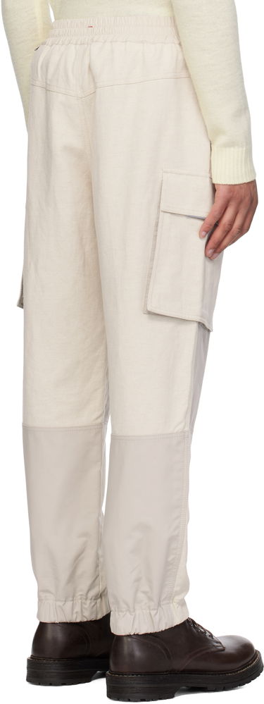 Cargo bukser Moncler Moncler Grenoble x FRGMT Hiroshi Fujiwara Cotton & Linen Jogging Cargo Pants Beige | K10972A00006598C3, 2