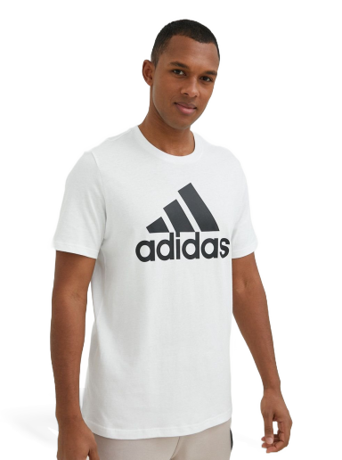 T-shirt adidas Performance Cotton T-Shirt Hvid | IC9349
