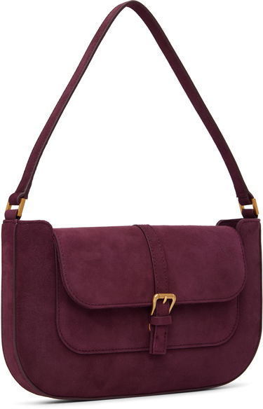 Skuldertaske BY FAR BY FAR Miranda Suede Shoulder Bag Bourgogne | MWBSB023KL009RD028PL, 1