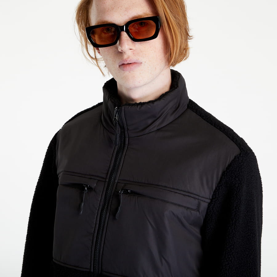 Bomberjakke Urban Classics Patched Sherpa Jacket Sort | TB5539 black, 1