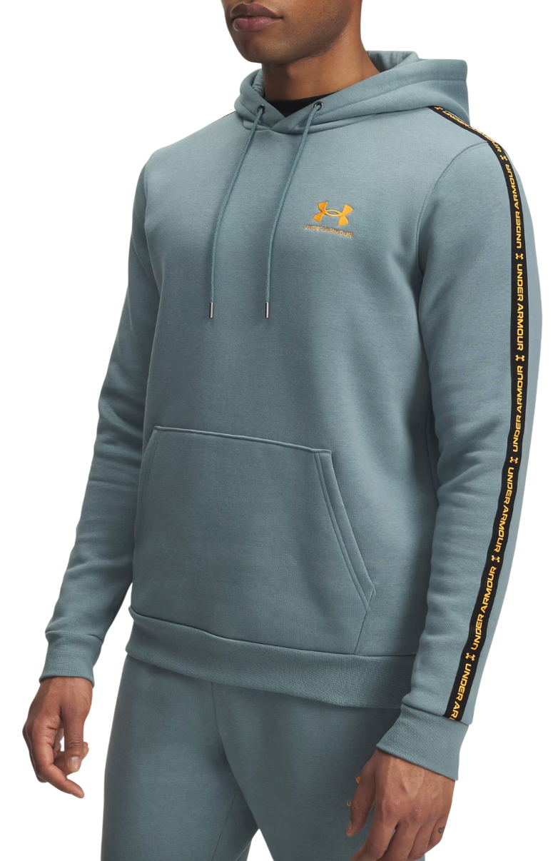 Sweatshirt Under Armour Icon Fleece Hooded Sweatshirt with Taping Turkis | 1389356-587, 0