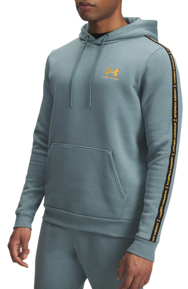 Sweatshirt Under Armour Icon Fleece Hooded Sweatshirt with Taping Turkis | 1389356-587, 0