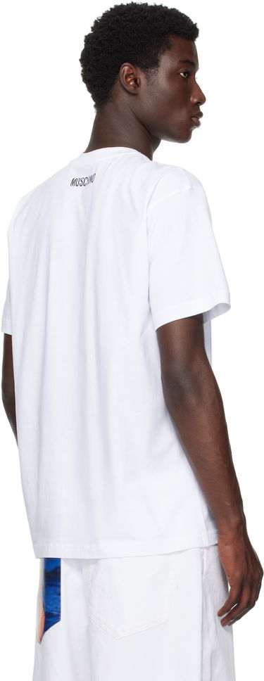 T-shirt Moschino Moschino Goose Graphic Organic Cotton T-Shirt Hvid | 252ZZ071152411001, 2