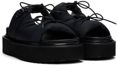 Tilbehør Simone Rocha Simone Rocha Platform Ghillie Sandals Sort | SLD50B 0798, 3