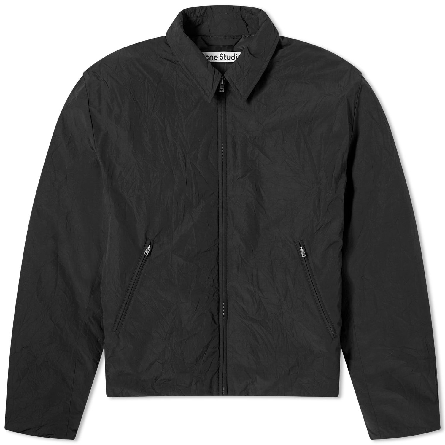 Jakke Acne Studios Orst Crinkled Nylon Down Jacket Sort | B90737-900, 0