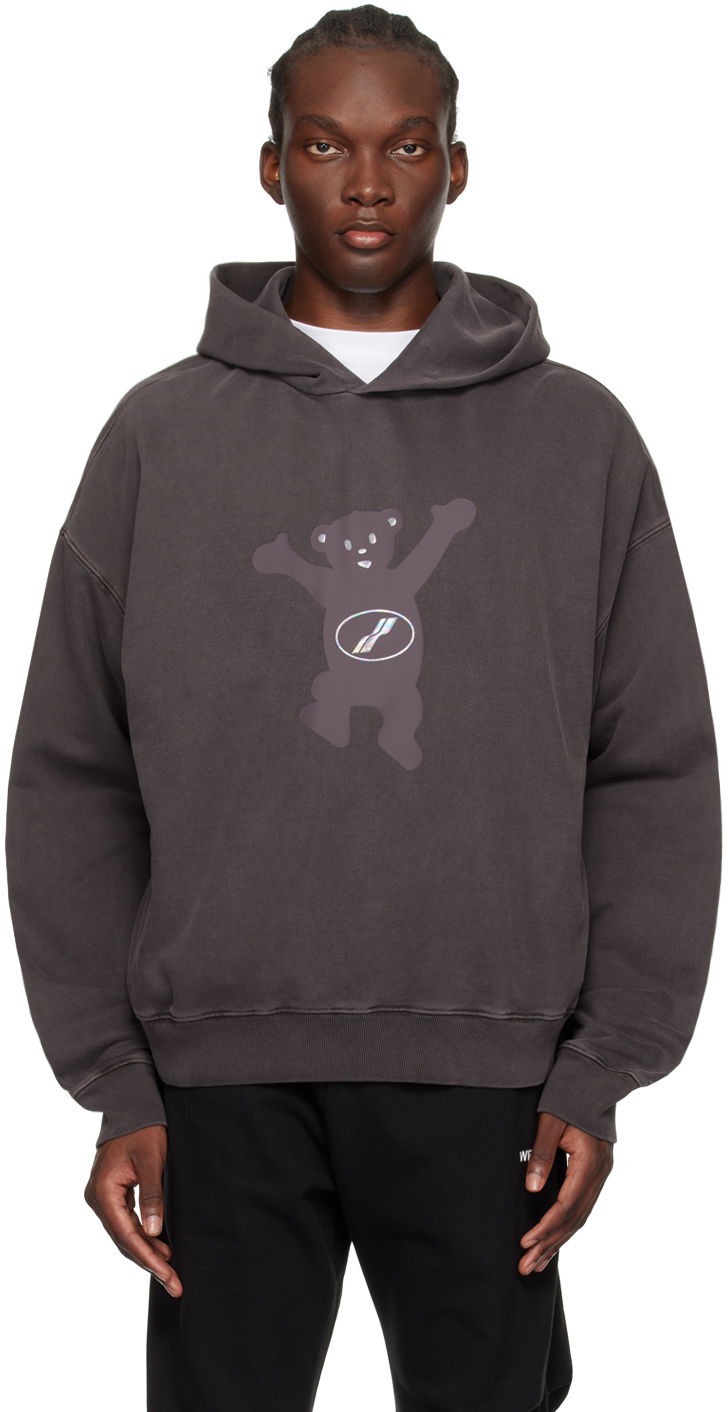 Sweatshirt We11done We11done Teddy Hoodie Brun | WD-TH3-22-727-U-CH
