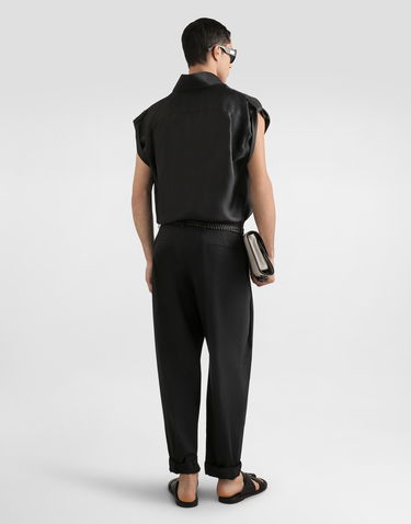 Skjorte Dolce & Gabbana Dolce & Gabbana Silk Twill Shirt Sort | G5NJ4TFU10SN0000, 2