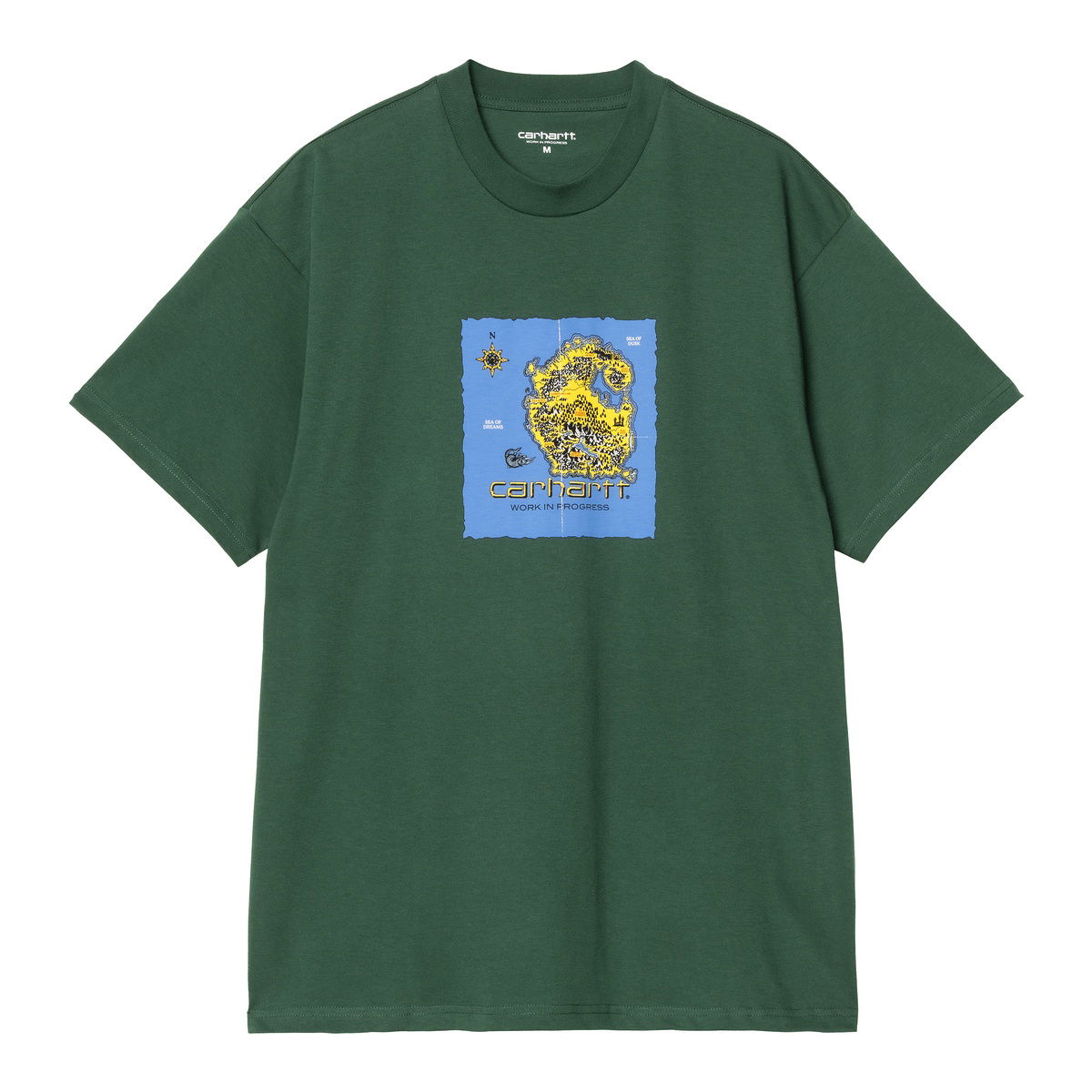T-shirt Carhartt WIP Carhartt WIP Old World Graphic T-Shirt Grøn | I034777_24, 0