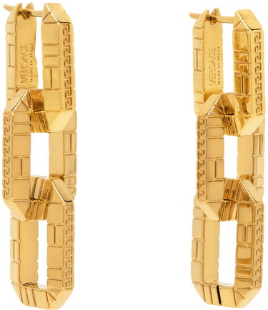 Øreringe Versace Greca Quilting Drop Earrings "Gold" Metalisk | 1014266_1A00620_3J000, 1